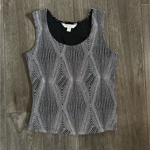 Proportion Petite ConradC Black/White Shimmer Top